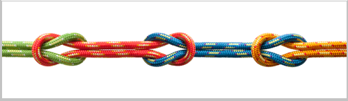 three knots representing three things that don't change in mortgage business